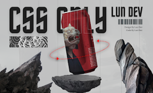 Animation 3D Rotate Soda using CSS ONLY